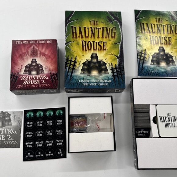Twilight Creations Inc Other - The Haunting House Board Game with 2nd Story Addition Lot Twilight Creation 2004